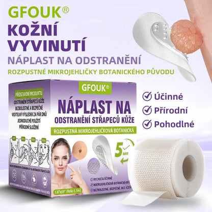GFOUK® | 🇨🇿🩺 Rozpustná botanická mikrojehličková náplast na odstranění kožních výrůstků a znamének 🧪🌿 — Odstraní výrůstky za pouhých 5 dní, bezbolestně a bez jizev