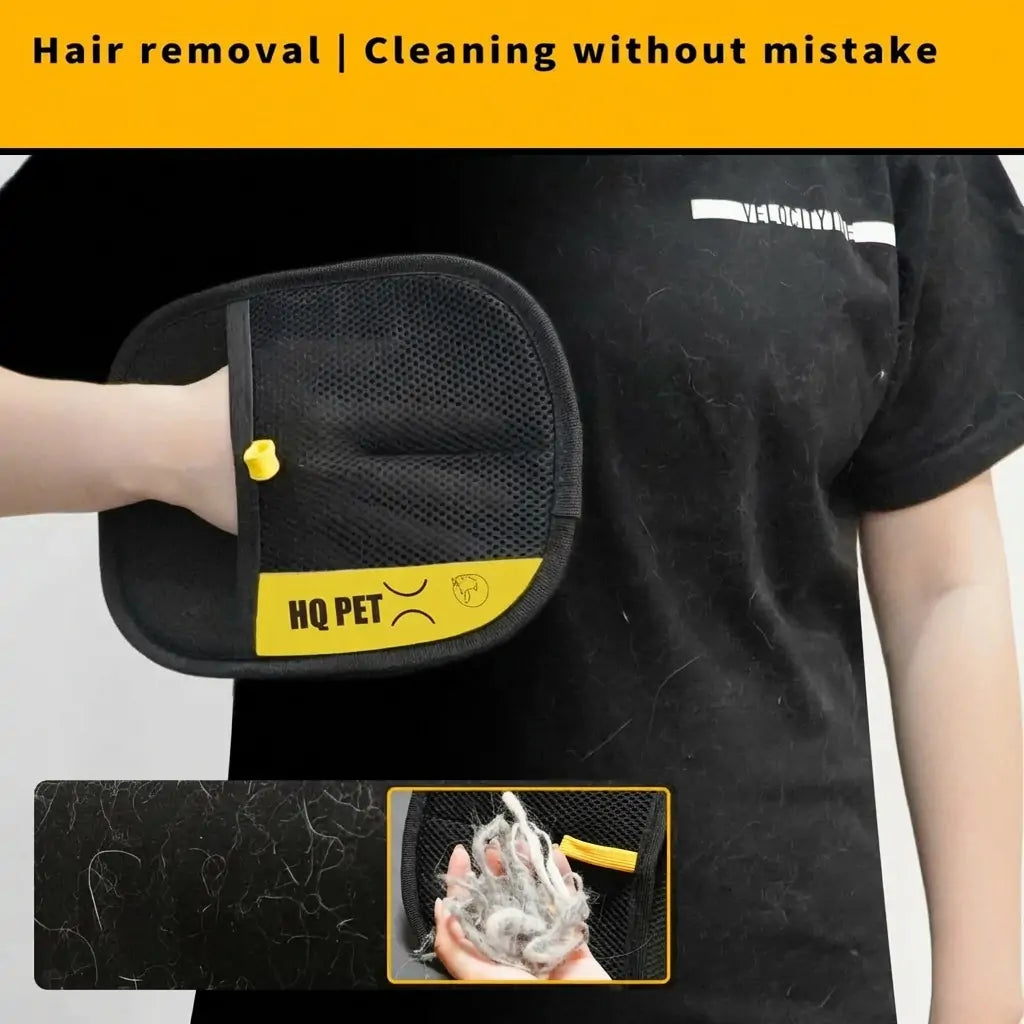 Furgenix® Pet hair remover Electrostatic gloves Two-way brush sticky hair remover Cat hair dog hair glover Grooming Removal Cleaning