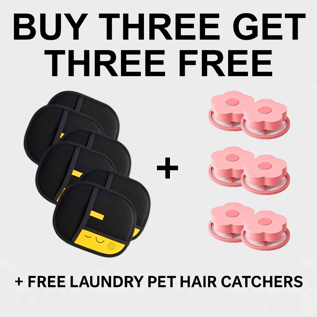 🔥 Pet Hair Removal Gloves -  Two-way brush sticky hair remover Cat hair dog hair glover Grooming Removal Cleaning