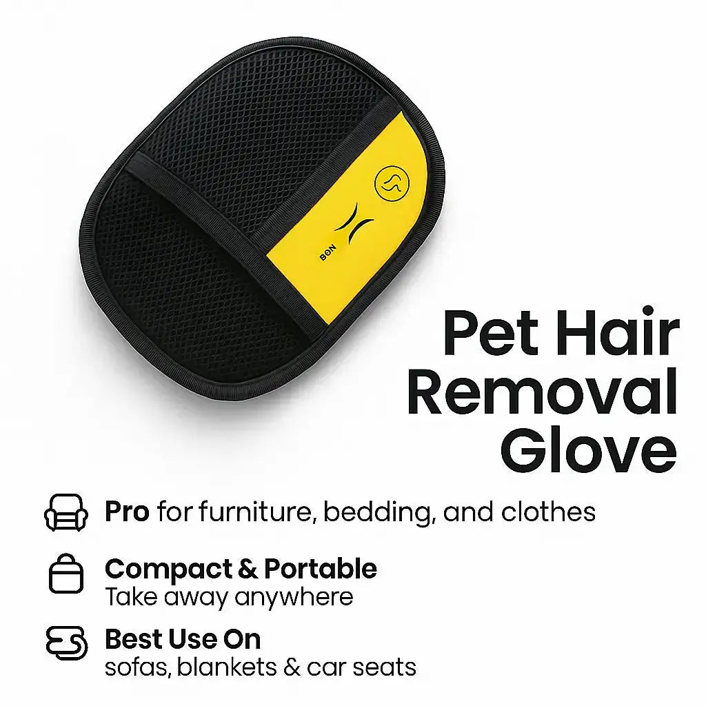 🔥 Pet Hair Removal Gloves -  Two-way brush sticky hair remover Cat hair dog hair glover Grooming Removal Cleaning